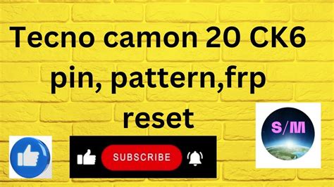 TECNO CAMON 20 CK6 FRP Reset Done .